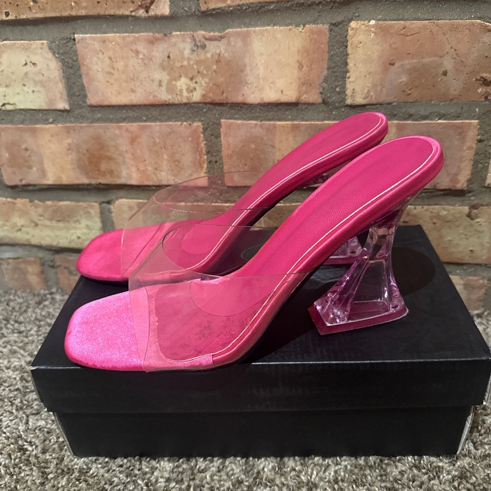 Clear Pink Heels
